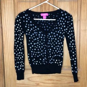 Say What? Black Star Cardigan (S)